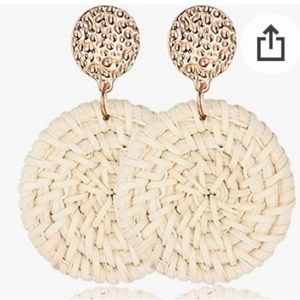 Circle Bohemian Rattan Earrings